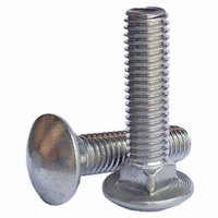 1/2"-13 X 1-1/2" Carriage Bolt, 18-8 Stainless