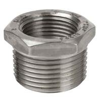 1-1/2" x 1-1/4" Hex Bushing, 150#, Threaded, T304 Stainless
