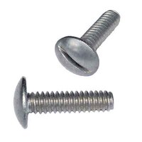 #10-24 x 1/2" Truss Head, Slotted, Machine Screw, Coarse, 18-8 Stainless