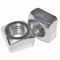 1/2"-13 Square Nut, Coarse, 18-8 Stainless