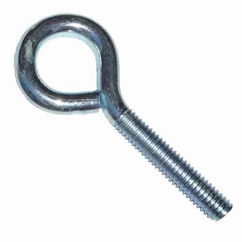 BEB388 3/8"-16 X 8" (OAL) Bent Eye Bolt, Carbon Steel, Zinc