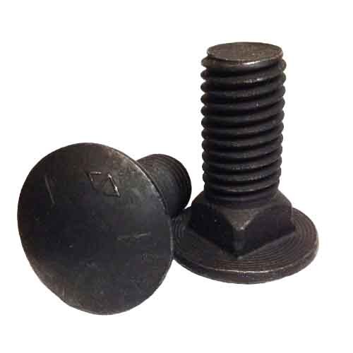 5CB1434P 1/4"-20 X 3/4" Carriage Bolt, Grade 5 (SAE J429), Plain