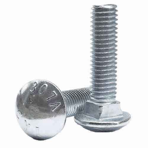 CB14234 1/4"-20 X 2-3/4" Carriage Bolt, A307 Grade A, Zinc