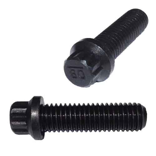 CBS345 3/4"-10 X 5" 12 Pt. Flange (Counterbore) Screw, Coarse, Alloy, Black Oxide