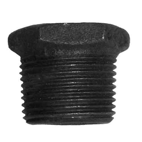 HXBU3818B 3/8" X 1/8" Hex Bushing, Malleable 150#, Black