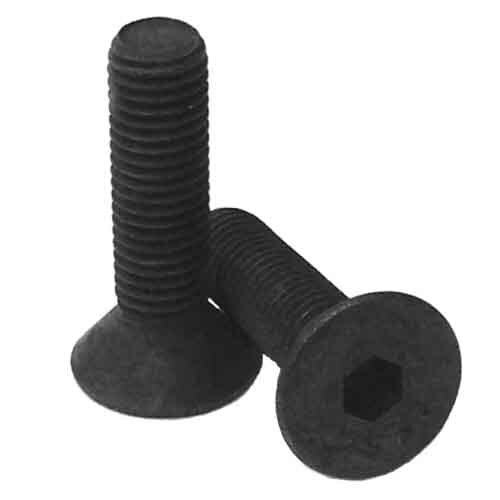 FSCSF01012 #10-32 X 1/2" Flat Socket Cap Screw, Fine, Alloy, Black Oxide