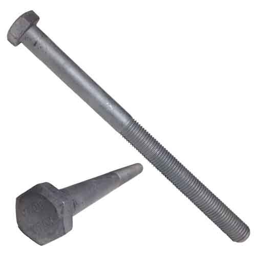 2C12120G 1/2"-13 X 12" Hex Bolt, w/ 6" of thread, A307 Grade A, Coarse, HDG