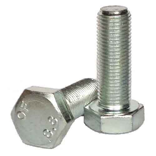 MHC10130FT M10-1.0 X 30 mm Hex Cap Screw, Fine, Gr. 8.8, DIN 961 (FT), Zinc