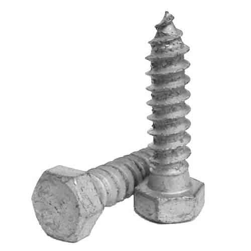 LS125G 1/2"-6 X 5" Hex Lag Screw, Low Carbon, HDG