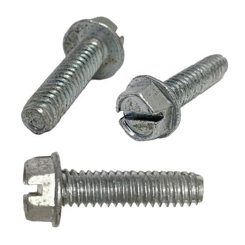 SHWTFF01034 #10-32 x 3/4" Hex Washer Head, Slotted, Thread Forming Screw, Zinc