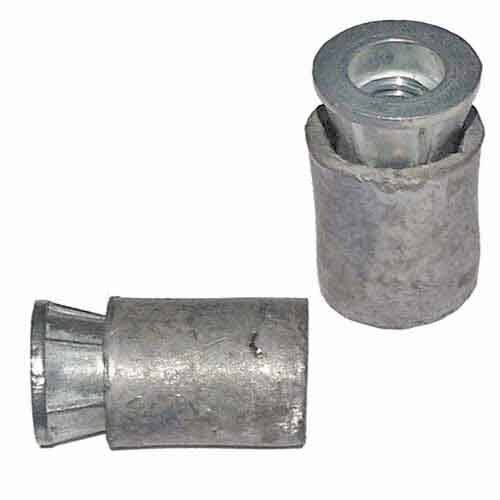 MSA58 5/8"-11 Machine Screw Anchor, Zinc Alloy, Cone Lead Sleeve