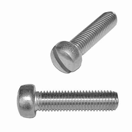 FIMS1434S 1/4"-20 X 3/4" Fillister Head, Slotted, Machine Screw, Coarse, 18-8 Stainless