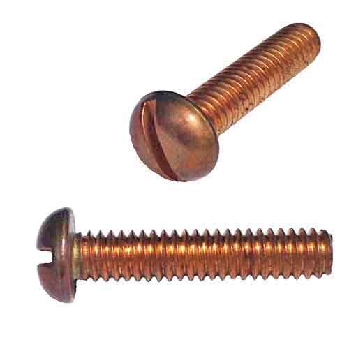 RMS14112SB 1/4"-20 X 1-1/2" Round Head, Slotted, Machine Screw, Coarse, Silicon Bronze