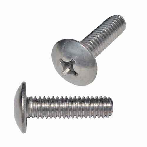 TPMS838S #8-32 x 3/8" Truss Head, Phillips, Machine Screw, Coarse, 18-8 Stainless