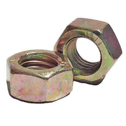 10MHN142 M14-2.0 Hex Nut, Class 10, DIN 934, Zinc Yellow