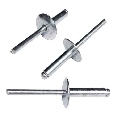 ABL42A 1/8" X 1/8" Blind Rivet, Large Flange, All Aluminum Rivet/Mandrel