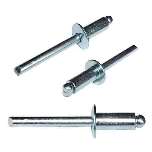 SB612 3/16" X 3/4" Blind Rivet, Dome Head, All Steel Rivet/Mandrel