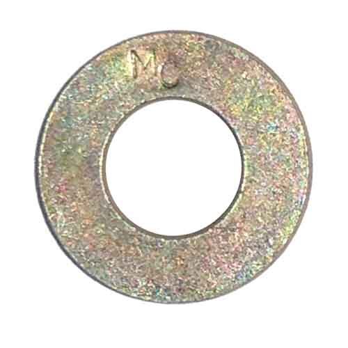 8SAEW716 7/16" SAE Flat Washer, Thru-Hardened (for Gr.8), Zinc Yellow, USA