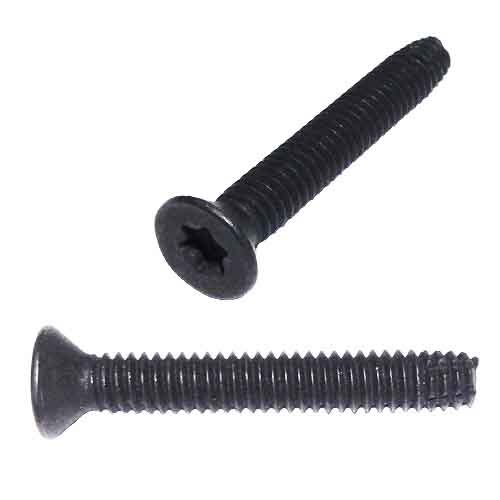 TTC14114 1/4"-20 X 1-1/4" Floorboard Thread Cutting Screw, 6-Lobe (Torx), Type-F, Black Phosphate