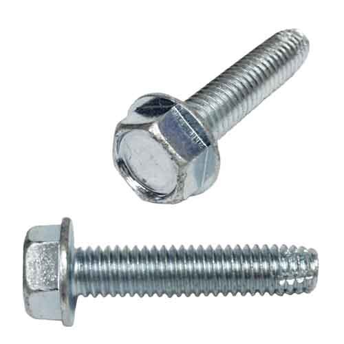 HWHTC3812 3/8"-16 X 1/2" Hex Washer Head, Un-Slotted, Thread Cutting Screw, Type-F, Zinc