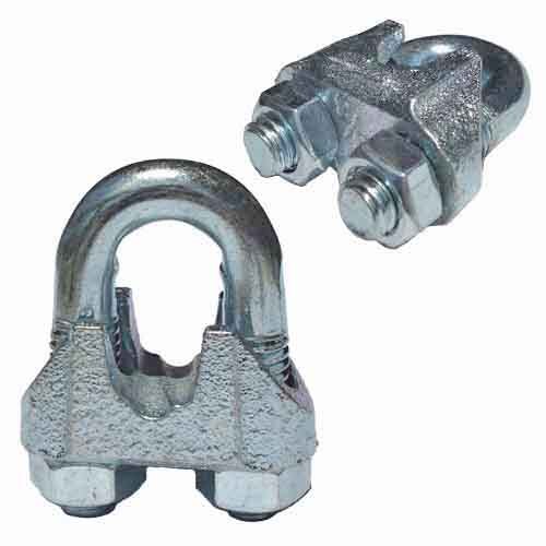 WRC14F 1/4" Wire Rope Clip, Forged, Zinc