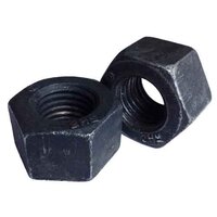 1"-8 A194-2HM Heavy Hex Nut, Coarse, Carbon Steel, Plain