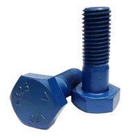 1/2"-13 X 2" F3125 Gr. A325 Heavy Hex Structural Bolt, Type 1, Teflon (Xylan) Blue, (Import)
