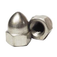 3/8"-16 High Crown Acorn Nut, Coarse, Zinc