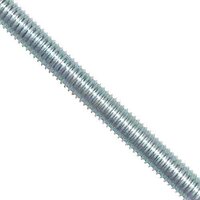 1"-8 X 3 Ft, All Thread Rod, A193-B7, Coarse, Zinc