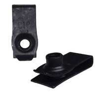 AUV18449 M6-1.0 Extruded U-Type Nut, (0.80mm- 4.0mm Range, CTE 17/32"), Black Phosphate