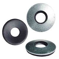 BW516 5/16" Neoprene Bonded Washer, Backing: Steel/Zinc