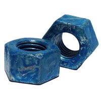 3/4"-10 Heavy Hex Nut, A563 Grade DH, Coarse, HDG/Wax & Blue Dye, (Import)