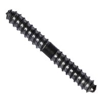 1/4" X 1-1/2" Dowel Screw, Carbon Steel, Plain