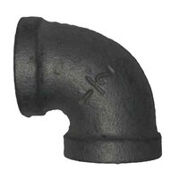 1-1/2"  90 Deg. Elbow, Malleable 150#, Black