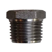 1-1/2" X 1-1/4" Hex Bushing, Forged Steel, Threaded, Class 3000