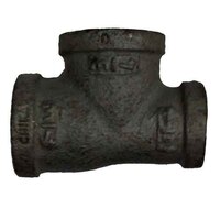 RED3T11234112B 1-1/2" X 3/4" X 1-1/2"  Reducing Tee (3 sizes), Malleable 150#, Black