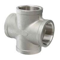 1-1/2" Cross, 150#, Threaded, T304 Stainless