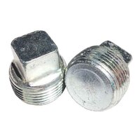 1/8"-27 NPT Pipe Plug, Square Head, SAE J531, (Drain Plug), Zinc