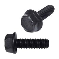 8FB14114 1/4"-20 X 1-1/4" Hex Flange Bolt (Frame Bolt), Grade 8, Black Phos. & Oil