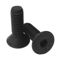 FSCS58212 5/8"-11 X 2-1/2" Flat Socket Cap Screw, Coarse, Alloy, Black Oxide