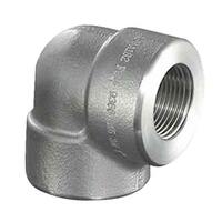 1-1/2" 90 Deg. Elbow, Forged, Threaded, Class 3000, T304/304L Stainless