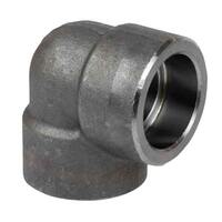 1-1/2" 90 Deg. Elbow, Forged Steel, Socket Weld, Class 3000