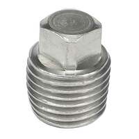 1-1/2" Square Head Plug, Forged, Class 3000, Threaded, T304/304L Stainless