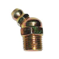 GF1845 1/8"-27 NPT, 45 Degree, Grease Fitting (Hydraulic Fitting), Zinc