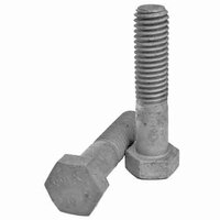 1"-8 X 10" Hex Bolt, A307 Grade A, Coarse, HDG