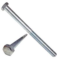 2C3411 3/4"-10 X 11" Hex Bolt, w/ 6" of thread, A307 Grade A, Coarse, Zinc