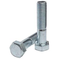 2C78412 7/8"-9 X 4-1/2" Hex Bolt, A307 Grade A, Coarse, Zinc