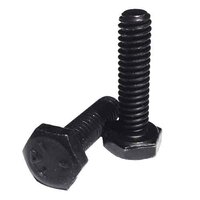 1/4"-20 X 1/2" Hex Cap Screw, Grade 5 (SAE J429), Coarse, Zinc Black