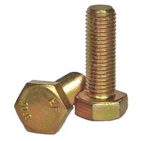 10MHC121535FT M12-1.5 X 35 mm Hex Cap Screw, Fine, Gr. 10.9, DIN 961 (FT), Zinc Yellow