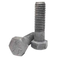 5C1186G 1-1/8"-7 X 6" Hex Cap Screw, Grade 5 (SAE J429), Coarse, HDG